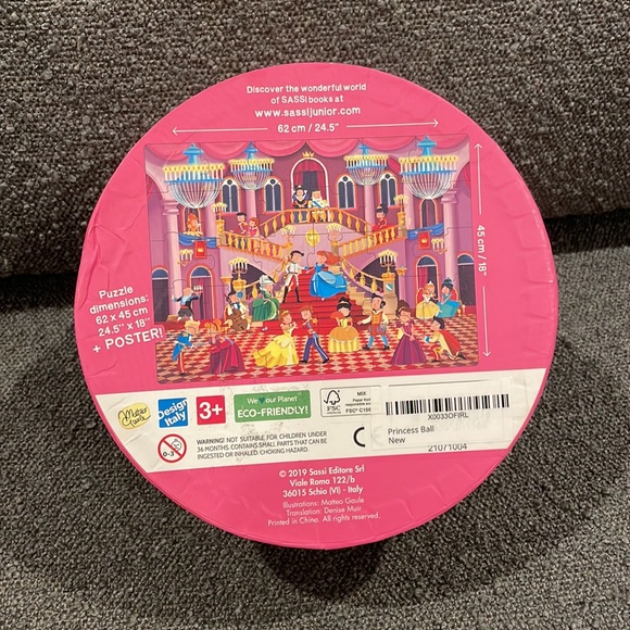 NEW Sassi - Princess Ball Book and Giant Puzzle Set, 30 pcs for 3+ - Picture 5 of 10